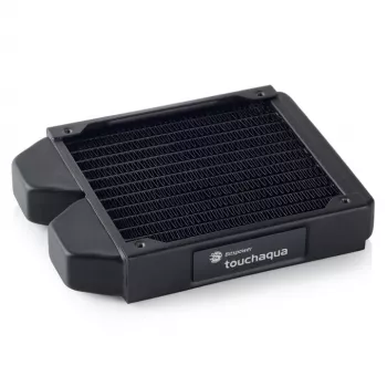 Radiator 120mm BitsPower Tarasque BPTA-NLSS120-F2PB — ühe 120 mm ventilaatoriga õhuke radiaator