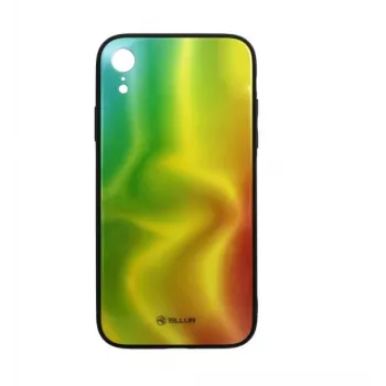 Tellur Cover Glass print ekraanikaitseklaas iPhone XR-ile — dekoratiivse trükiga karastatud klaas