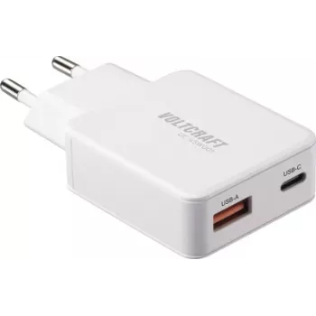 Voltcraft UC-1C1A45W01 USB-laadija USB-C USB-A kiirlaadimine PD 3.0 valge (VC-17009805)