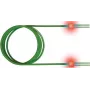 Sacon EasyLan FO LED Patch Cord Premium, Duplex – patch-kaabel – LC Multi-Mode (M) kuni LC Multi-Mode (M) – 1 m – fiiberoptiline – Duplex – 50/125 mikromeetrit – OM3 – akvamariin, RAL 6027