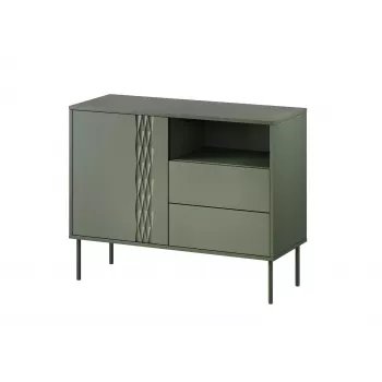 1D2S TRESSE kummut 100x40x75 matt roheline