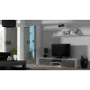 Cama TV-alus SOHO 180 valge/hall läikiv