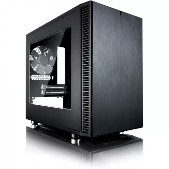 Fractal Design Define Nano S - Window - Torn - ITX - ilma toiteplokita (ATX) - Must - USB/Audio (FD-CA-DEF-NANO-S-BKW)