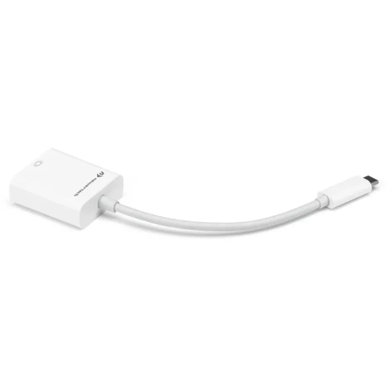 USB-adapter, USB-C-pistik > DisplayPort-pesa (valge, 11 cm)