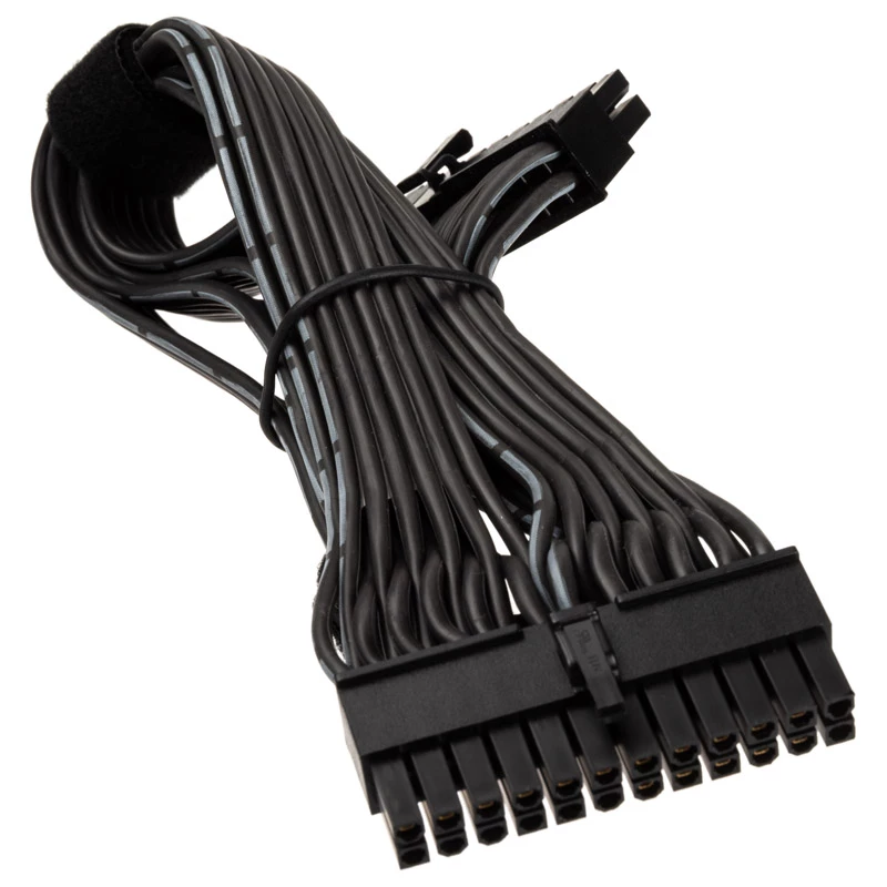 SILVERSTONE 24-pin ATX pikenduskaabel SST-PP06BE-MB35, 350 mm, must