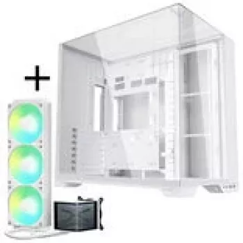 Lian Li O11 Vision Compact + TRYX PANORAMA SE ARGB Complete Liquid Cooling - Valge, 360mm