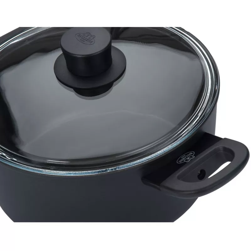 Kastrul BALLARINI 75002-921-0 Ümmargune Must Alumiinium 24 cm