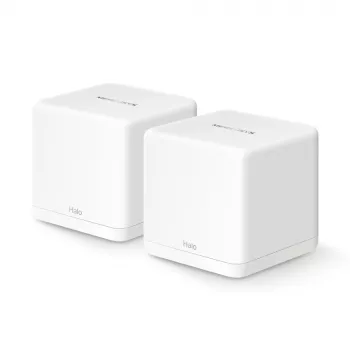 Võrgusüsteem MERCUSYS Halo H60X (2 tk) kaheribaline Wi‑Fi 6, 1500 Mbps, kuni 350 m², 2x LAN, sisemised antennid, valge