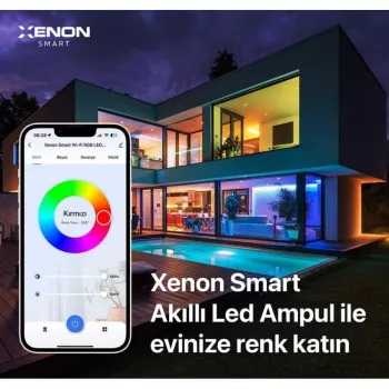 XENON Smart X7021 Nutikas LED RGB pirn, 9 W, Wi-Fi, Bluetooth, valge