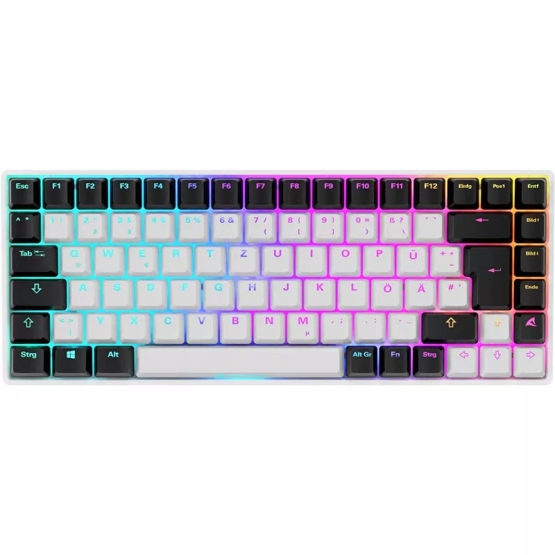 SKILLER SGK50 S3, Gaming-klaviatuur Valge, DE-paigutus, Gateron Brown