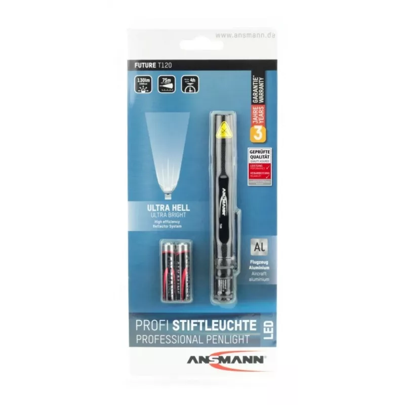 Ansmann Future T120 Must pliiatsitaskulamp LED