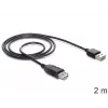 USB-kaabel DeLOCK EASY-USB 2.0-A 2m must