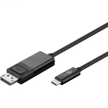 Goobay USB-C DisplayPort-kaabel. M/M. Must