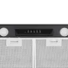 Seinale paigaldatav õhupuhasti CATA 02030408 — 492 mm laius, 645 m³/h, metallist rasvafiltrid, LED-valgustus