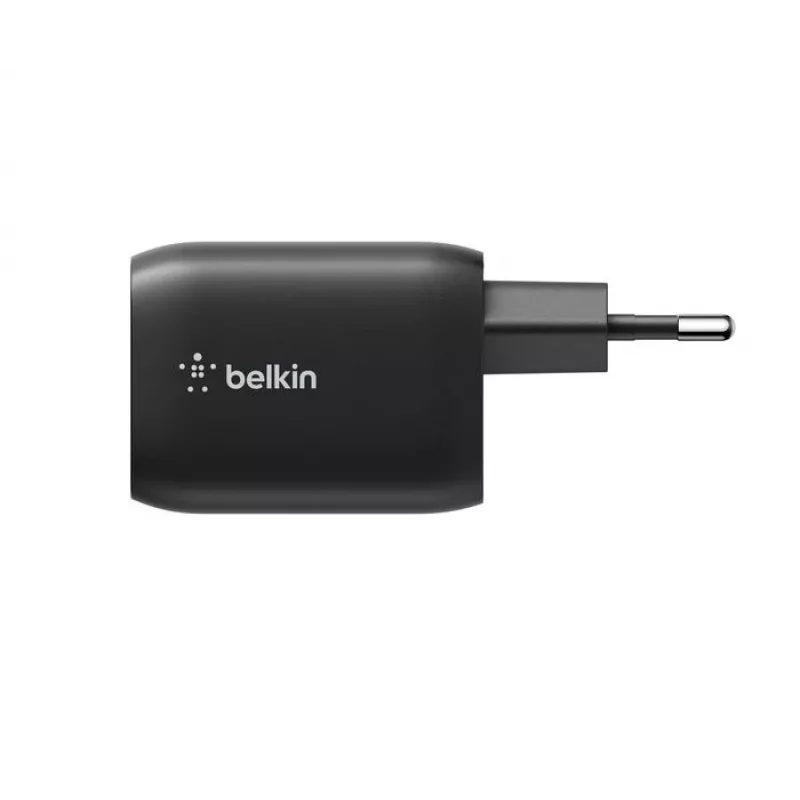 USB-C kaheportne laadija Belkin ENA007KQBK 65W — kahe USB-C PD laadimine sülearvutitele ja mobiilseadmetele