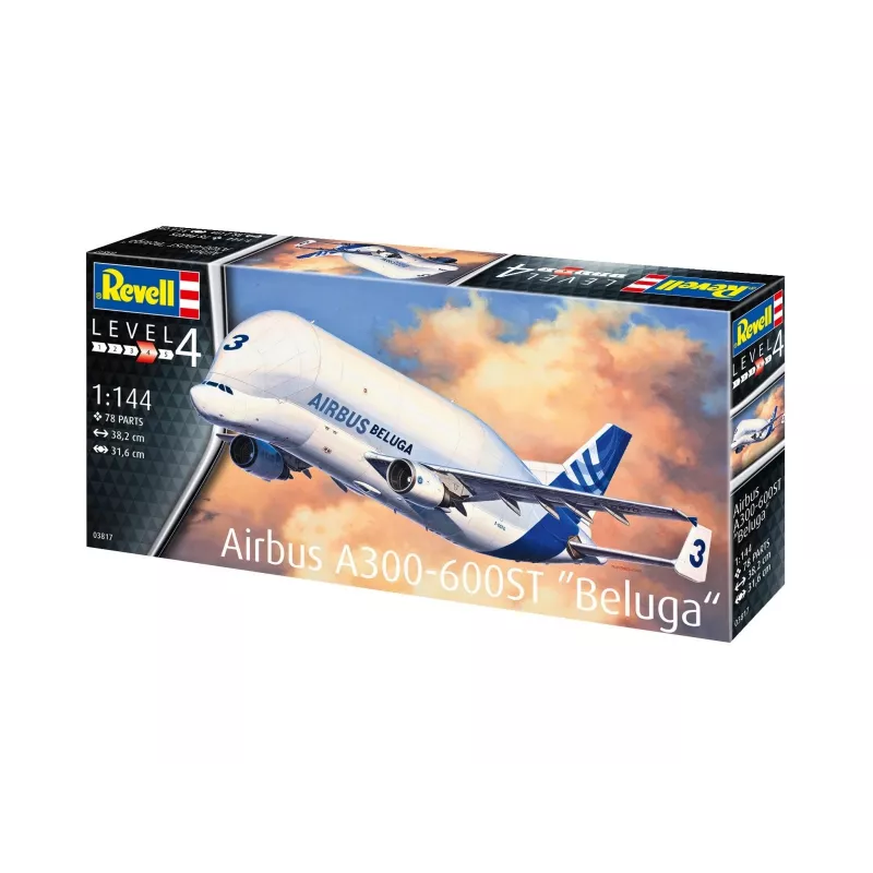 Revell 1/144 Skaala Airbus A300-600 tk Beluga Mudelikomplekt