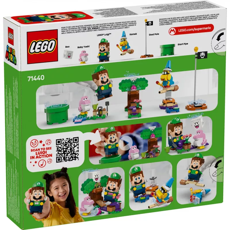 Konstruktormänguasi LEGO 71440 Super Mario interaktiivne LEGO Luigi figuuri komplekt