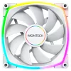 Arvuti korpuse ventilaator Montech AX140 PWM 140 mm, vintpüssi laager, 540–1760 RPM, valge