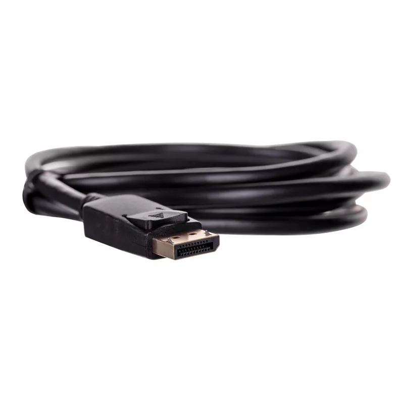 DisplayPort-kaabel SAVIO CL-136, DisplayPort, isane–isane, 2 m, DP 1.2, kullatud kontaktid, must