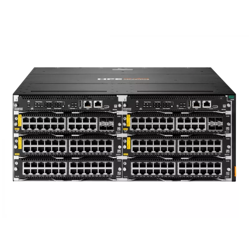 HPE Aruba Networking CX 5420 24p 10M/100M/1G Class4 PoE moodul – kommutaator – L3 – hallatav – 24 x 10/100/1000 (PoE Class 4) (S0U62A)