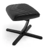 Jalatoe noblechairs NBL-FR-RL-BLK — must, ehtne nahk, alumiiniumraam, 490×400×450 mm, kaldenurk 0–45°
