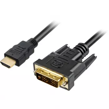 Sharkoon Adapterkabel - Single Link - HDMI männlich zu DVI-D männlich