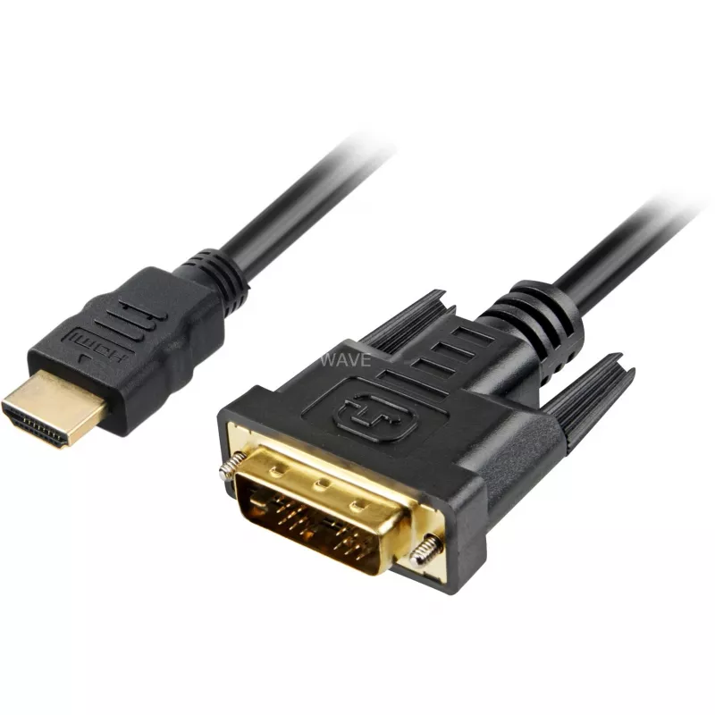 Sharkoon Adapterkabel - Single Link - HDMI männlich zu DVI-D männlich