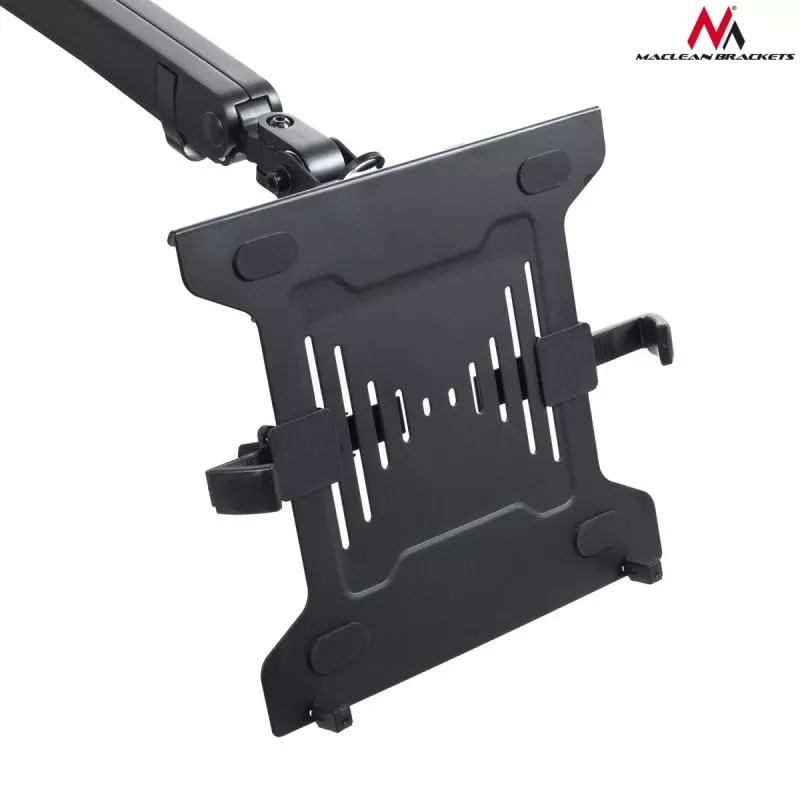 Monitor and Laptop Dual Desk Mount MACLEAN MC-813 for 17–32 inch screens, VESA 75x75/100x100
