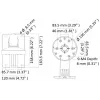 Hikvision DS-1473ZJ-135 turvakaamera tarvikud valgusti