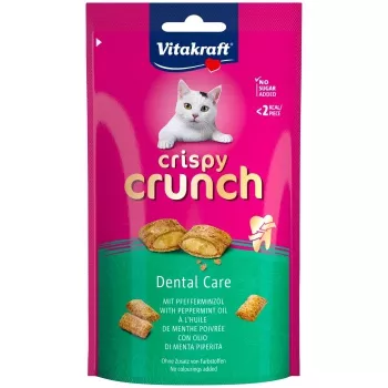 Kasside hamburgeri maiuspala Vitakraft Crispy Crunch Dental 60 g — krõmpsuv hamburgeri suupiste kassidele