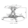 LogiLink BP0057 Projektsiooni laekinnitus valge