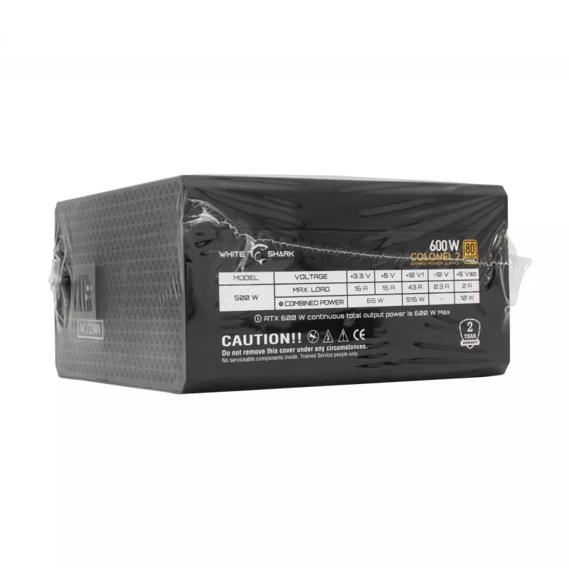 Toiteplokk White Shark GPSU-B600S Colonel-2 600W