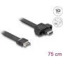 DeLOCK USB lamekaabel, Type-E Key A 20 pin isane USB USB-C emasele, 75 cm