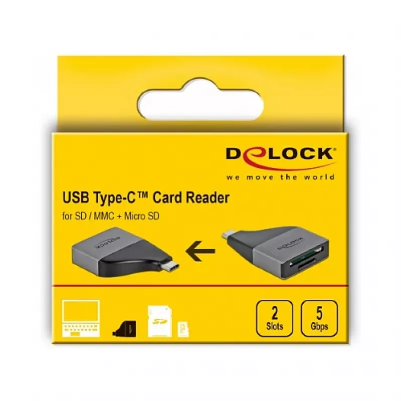 Kaardilugeja DeLOCK 64117 USB 3.2 Gen 1 USB-C hall