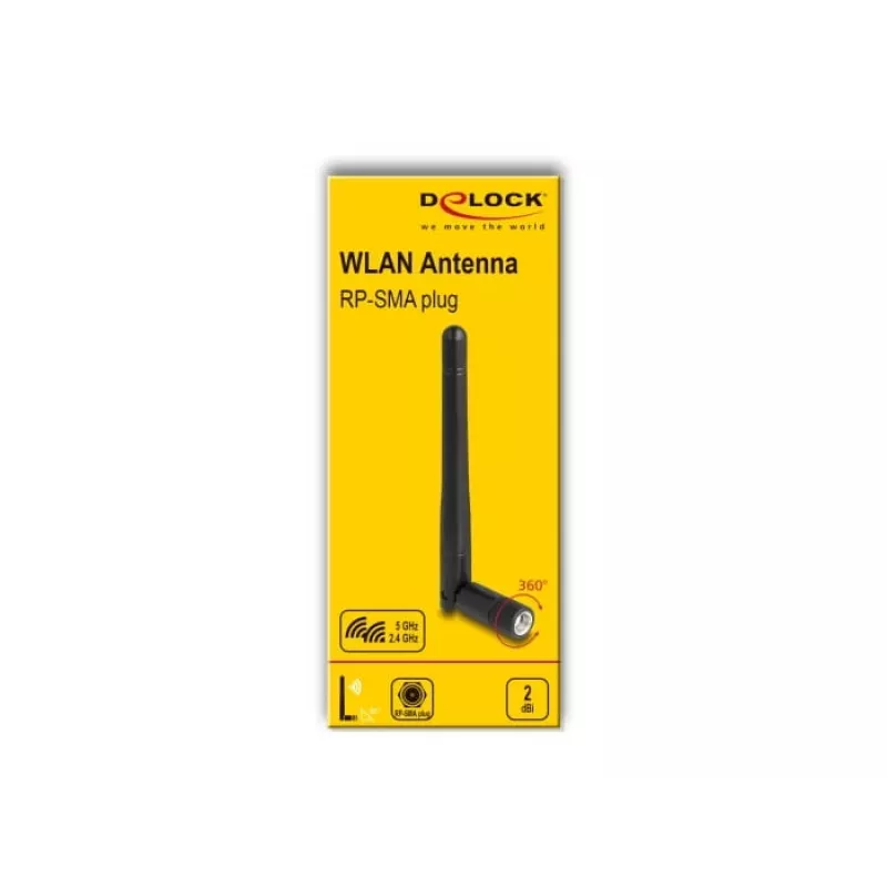 Mitmesuunaline antenn DeLOCK 90150 2 dBi RP-SMA 50 Ω