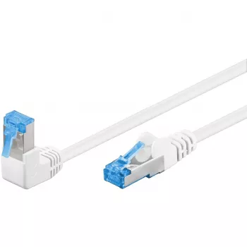 Võrguparanduskaabel GOOBAY 51563 Cat6a S/FTP (S-STP) 0,5 m RJ-45 valge/sinine