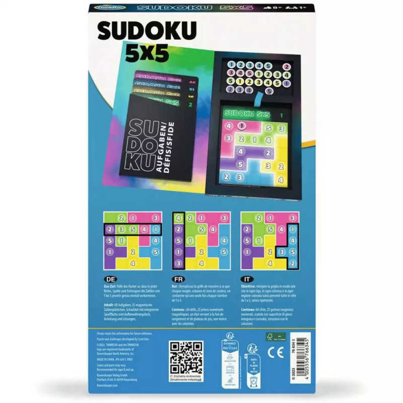 Sudoku 5x5, puslemäng