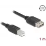 USB 2.0 kaabel DELOCK 81530 — 1 m, USB B USB A-le, must