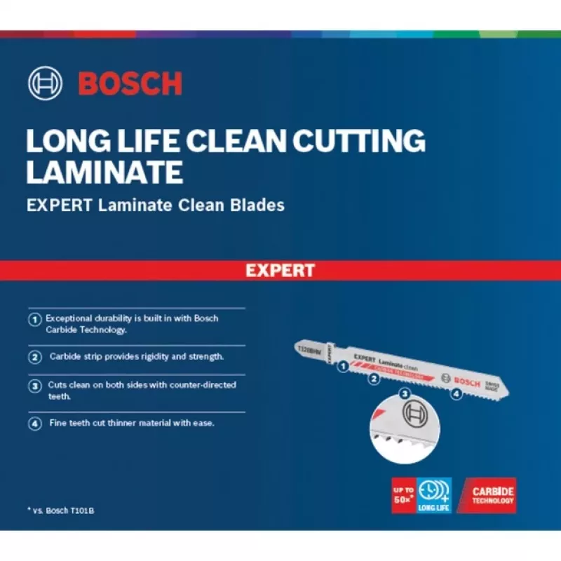 Pusletera Bosch Laminate Clean 3 tk karbiid 1,5 cm