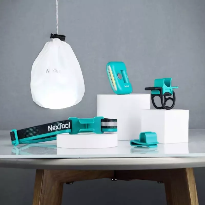 Pealamp Nextool NE20005 laetav LED-peavõru 170 lm, USB-C, 37,8 g, ABS, pilvesinine