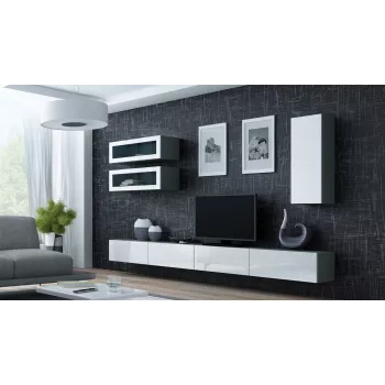 Cama TV-alus VIGO 140 30/140/40 sonoma tamm/valge läikiv