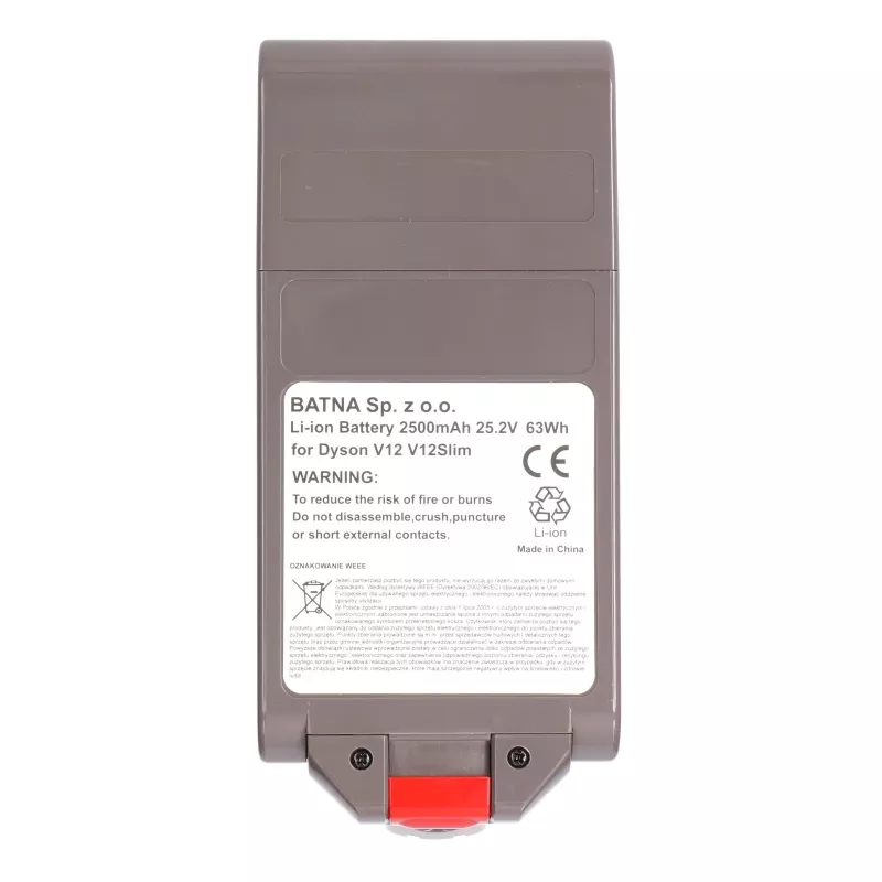 Aku Dyson tolmuimejale V12, 25,2 V 2500 mAh