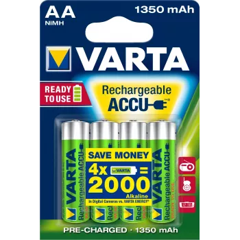 Varta Ready2Use HR06 1350 mAh nikkel-metallhüdriid 1350mAh taaslaetav aku (56746101404)