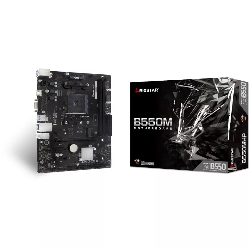 Biostar B550MHP emaplaat AMD B550 Socket AM4 Micro ATX