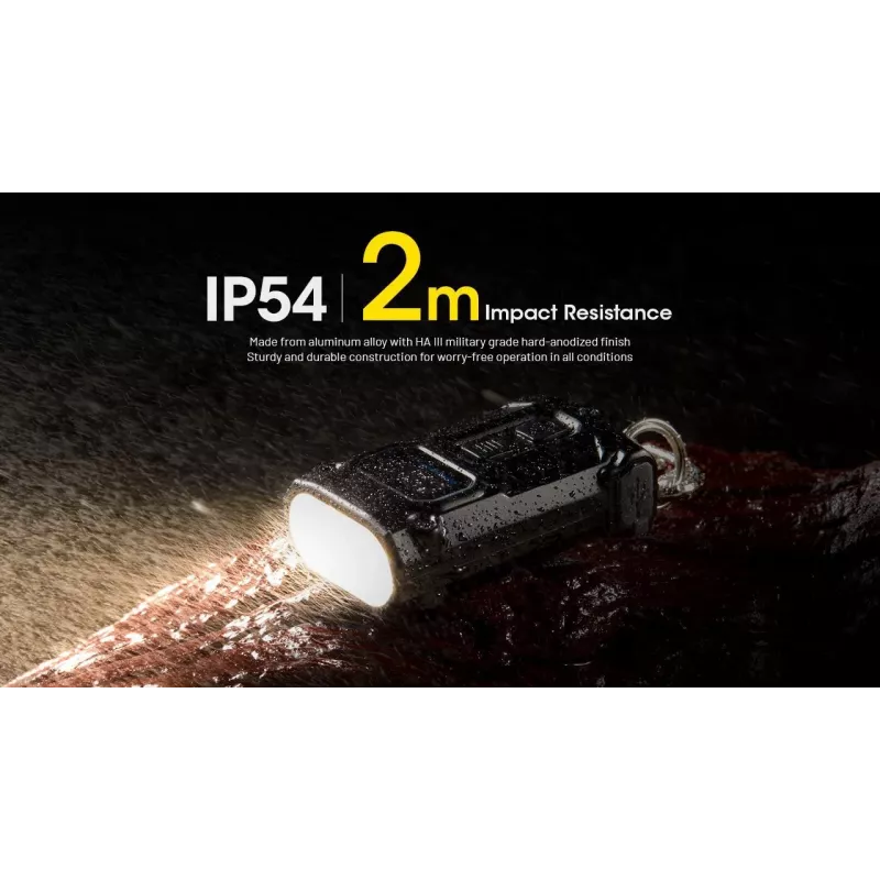 Võtmehoidja taskulamp Nitecore TINI3 Must 600 lm USB laetav