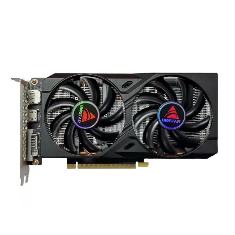 Graafikakaart BIOSTAR GeForce GTX 1660 Ti — 6 GB GDDR6, 192-bit, PCIe 3.0, kahe ventilaatoriga