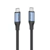 Vention USB4 Gen 3x2 USB-C to USB-C kaabel 1 m, 5A, alumiiniumsulam, puuvillpõiming