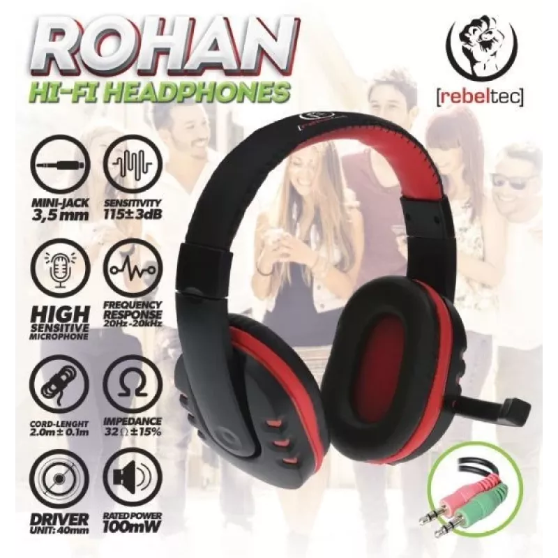 Kõrvaklapid Rebeltec Rohan RBLSLU00032