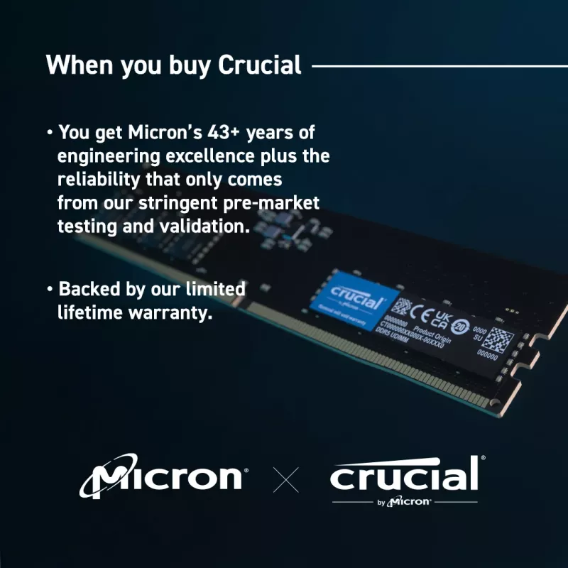MEMORY DIMM 64GB DDR5-5600/KIT2 CT2K32G56C46U5 CRUCIAL