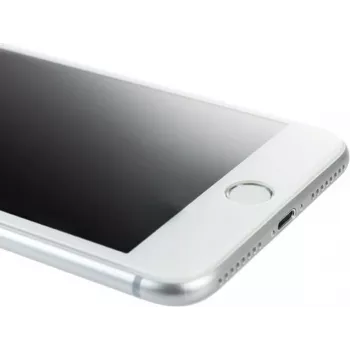 Tucano Tempered Glass 3D - kuvakaitsematerjal telefonile - 3D - klaas - raami värv valge - Apple iPhone 7, 8 jaoks